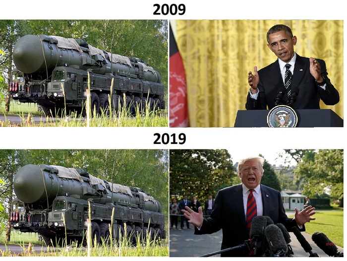 #10YearChallenge - Моё, Картинка с текстом, Ракета, Дональд Трамп, Барак Обама