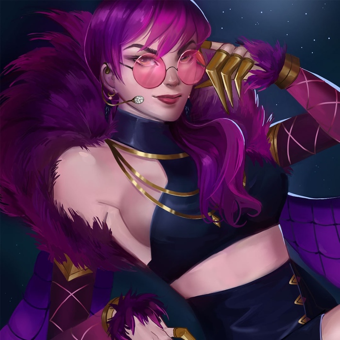 Evelynn Art - Art, , League of legends, Evelynn, KDA, Girls