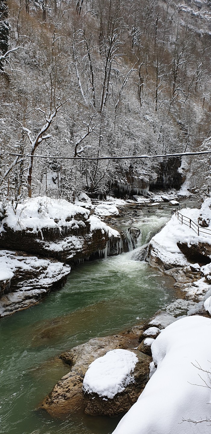 Winter's Tale - Guam Gorge - My, Guam gorge, Nature, Winter, Longpost