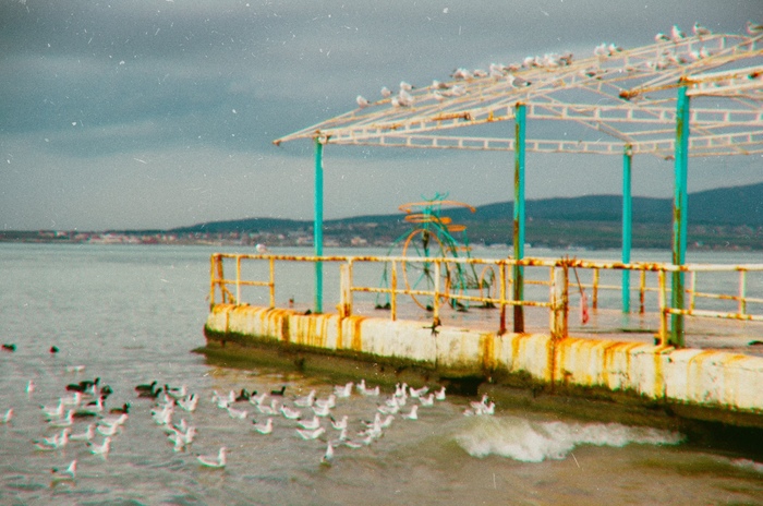 Old school Gelendzhik - My, The photo, Gelendzhik, Nature, Sea, Town, Resort, South, Winter