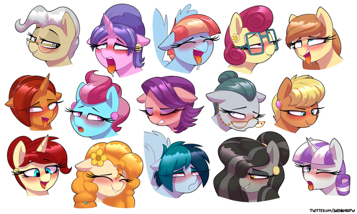  ,    ... My Little Pony, Original Character, MLP Edge, Ahegao, Shinodage