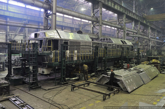 How locomotives are built - Locomotive, Factory, Longpost, Kolomna