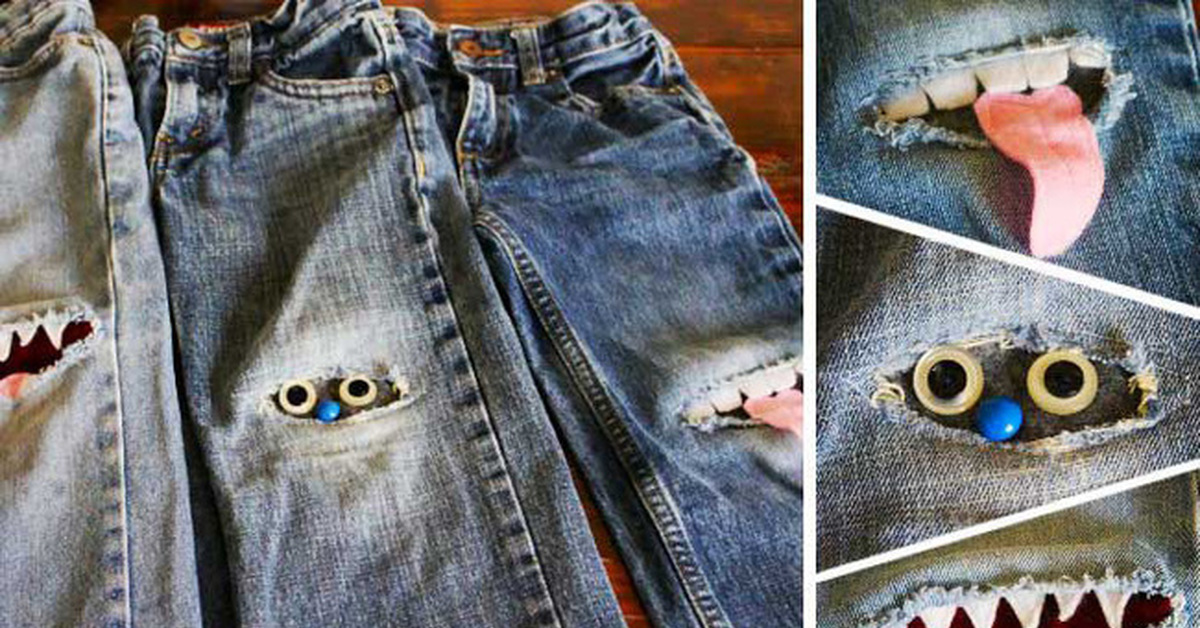 Как отремонтировать джинсы, порванные на колене: мастер-класс