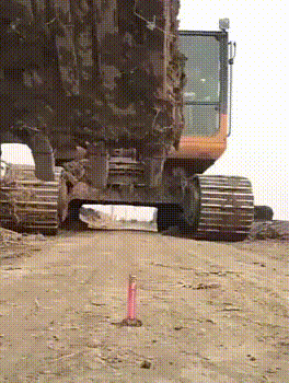 When something doesn't work the first time - Excavator, Lighter, GIF