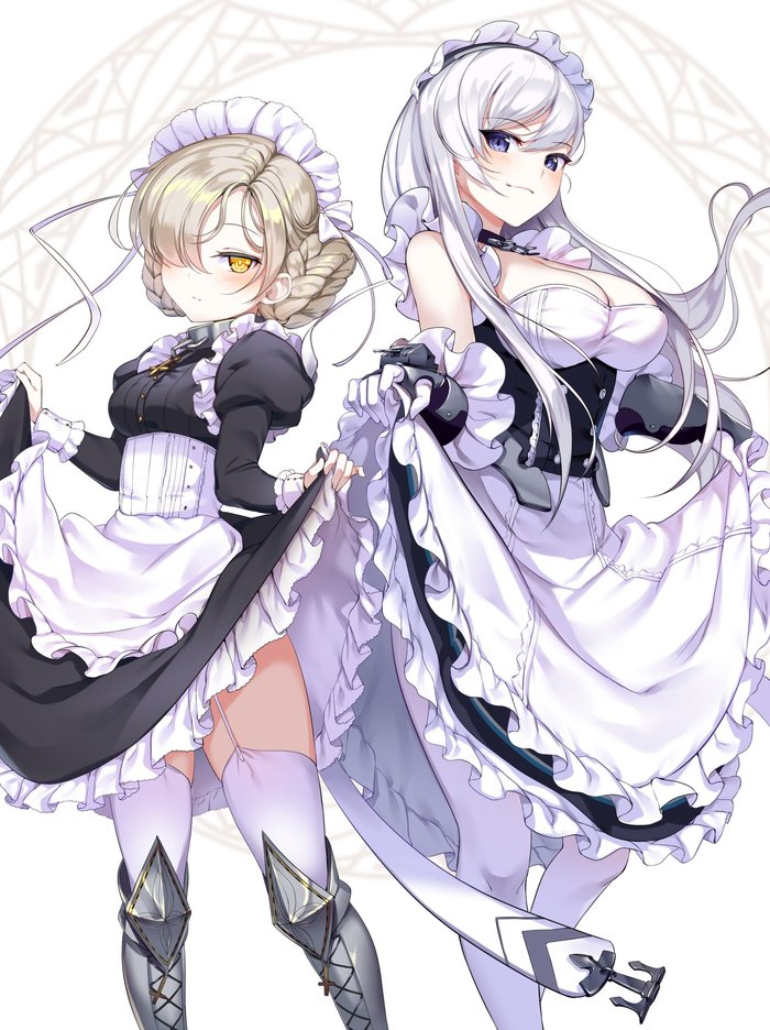 Sheffield & Belfast - Azur Lane, Sheffield, Belfast, Anime Art, Аниме, Арт