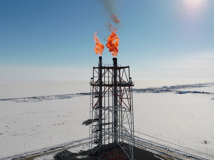 Torch of the Yamal LNG plant. - My, Torch, YAMAL LNG, 2018, Longpost