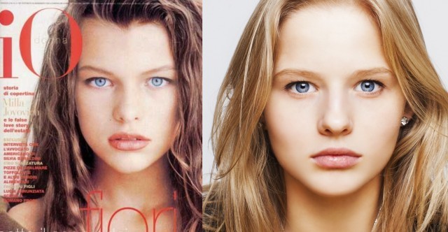 Mila Jovic at 11 and Alexandra Bortich look alike. - Milla Jovovich, Aleksandra BortiД‡, Similarity, Models, Girls