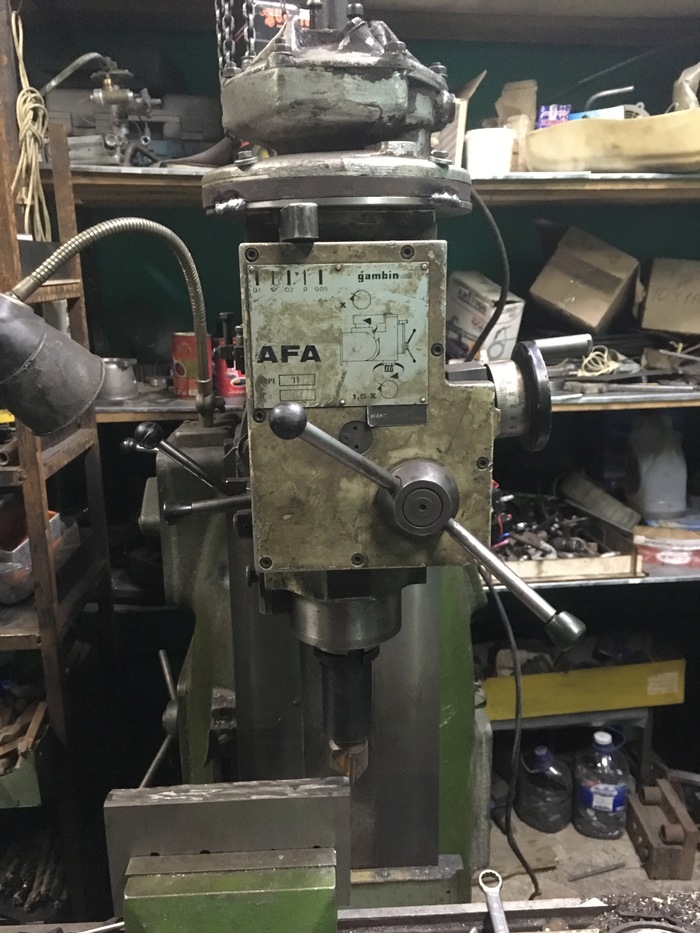 Refinement of the Soviet, milling machine. - My, Machine, Refinement, Milling machine, crazy hands, Cunning, Needlework without process, Longpost