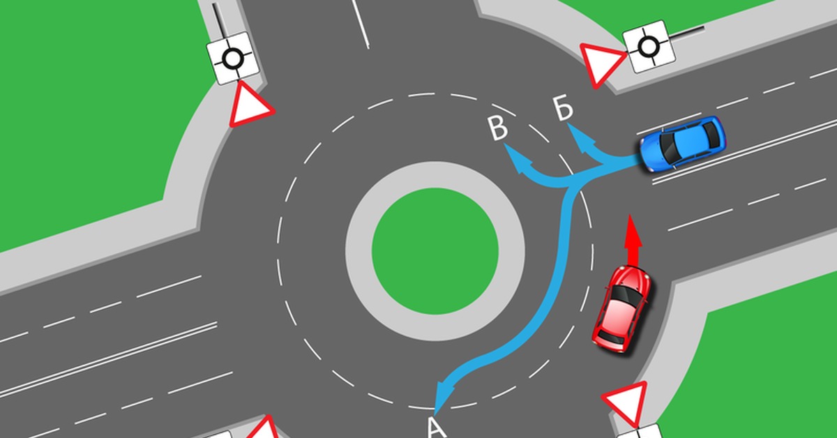 Поворот на круговом перекрестке. Круговое движение ПДД 2022. Перекресток сткруговым движением. Схема перекрестка с круговым движением. Выезд с кругового движения.