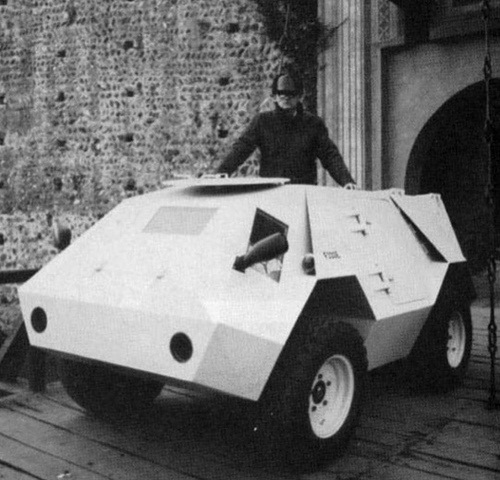 Armored car Ferrari with ATGM and recoilless gun - Ferrari, Armored car, Video, Longpost, , Italy, Brdm, Armored car