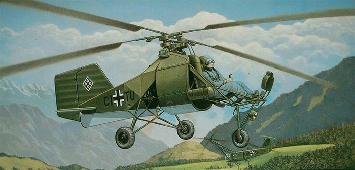 Fl.282 Kolibri Hummingbird - light German helicopter - Aviation, Longpost, Luftwaffe, The Second World War, Helicopter