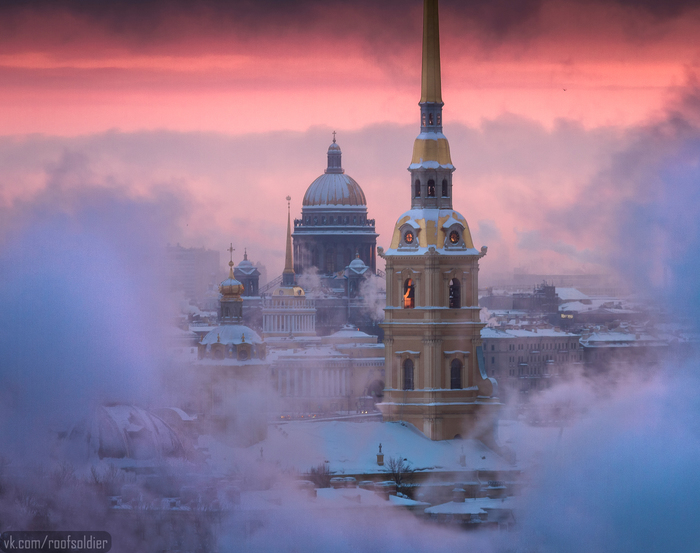 Морозы в Санкт-Петербурге - Моё, Алексей Голубев, Фотограф, Фотография, Санкт-Петербург, Мороз, Руферы, Урбанфото