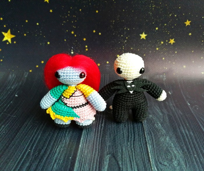 The nightmare before christmas - My, Amigurumi, Crochet, Tim Burton, The nightmare before christmas, Friday tag is mine, Needlework without process, Longpost