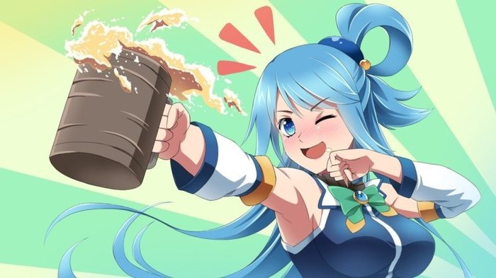 Аква - Anime Art, Аниме, Konosuba, Aqua