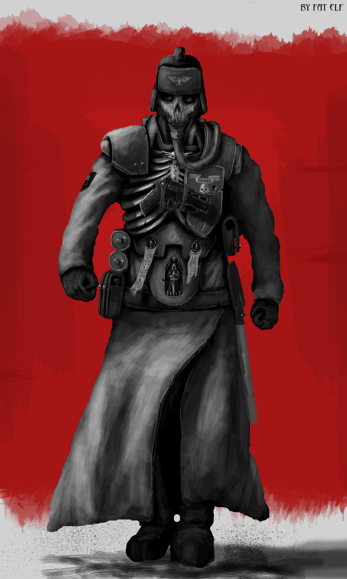 Regiments of the Imperial Guard - My, Wh Art, Imperial guard, Fan art, Longpost