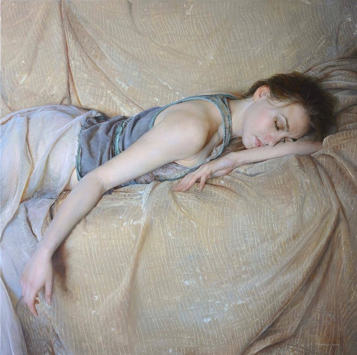 Sweet Dreams - Art, Painting, Artist, Art, Dream, Beautiful girl, , Sergey Marshennikov