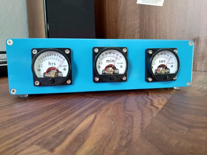 Clock made from analog voltmeters - Clock, Voltmeter, Longpost, Imgur, GIF