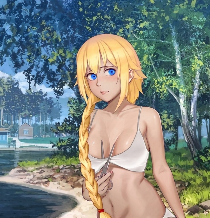 Slavya! - Endless summer, Visual novel, Glorifying, Art, Glued heads