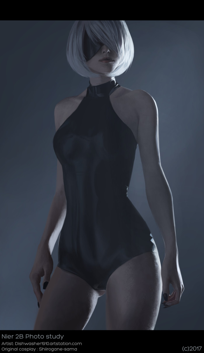 Nier 2b - NIER Automata, Swimsuit, Cosplay, Sasha Holland, Games, Longpost, Yorha unit No 2 type B