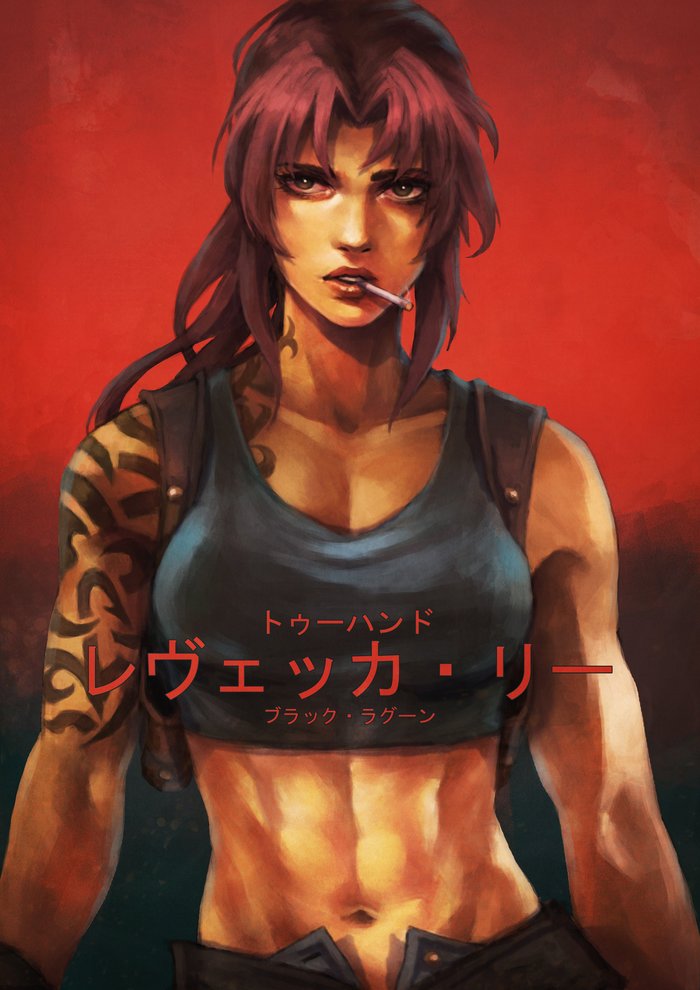 Revy - Anime Art, Аниме, Black Lagoon, Revy, Monorirogue