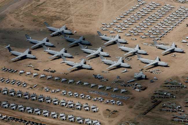 Davis-Monten Air Base. Junkyard or reserve? - My, Airplane, Arizona, Davis-Montaigne, Longpost