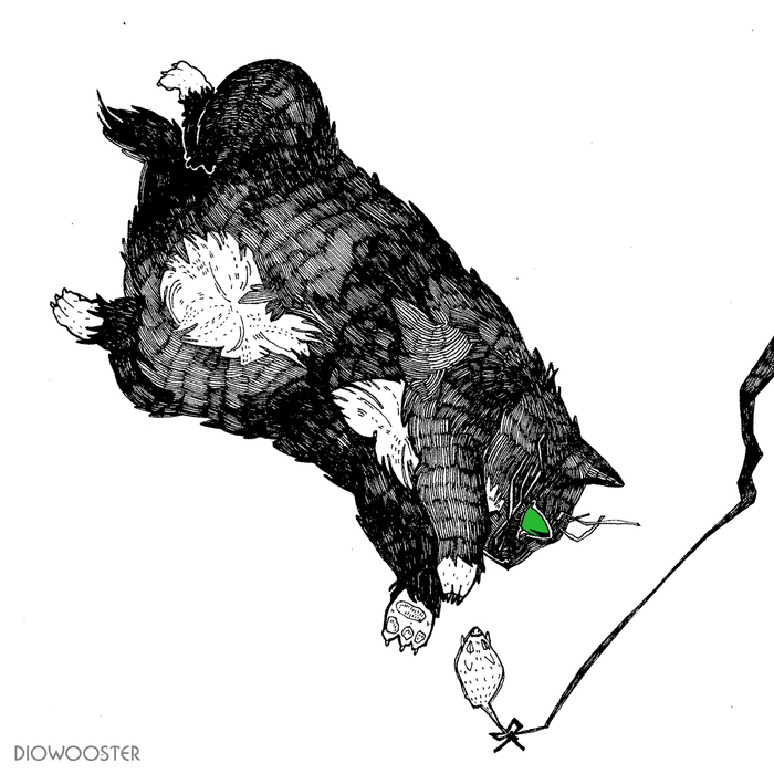 Cats - My, Diowooster, cat, Art, Drawing, Digital drawing, Animals