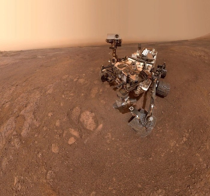 Fresh selfie of the Curiosity rover - Space, Rover, Curiosity, Mars