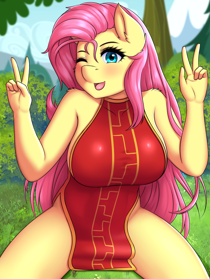Gorgeous Dress My Little Pony, Fluttershy, , MLP Edge, Twistedscarlett60