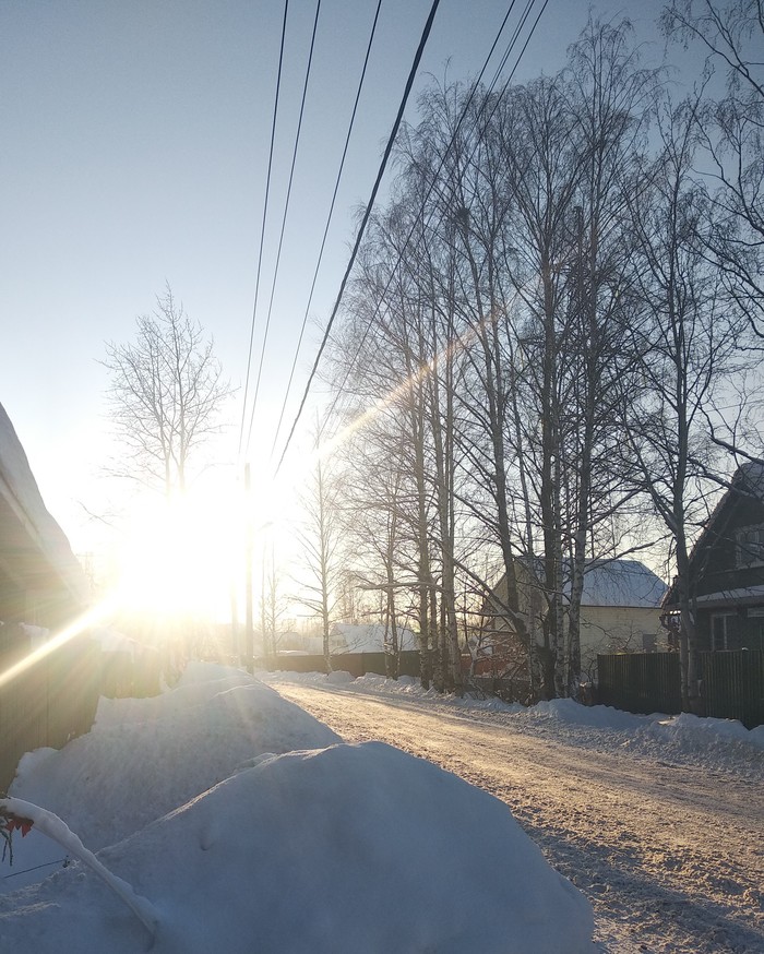 sunny day - My, The photo, The sun, Winter