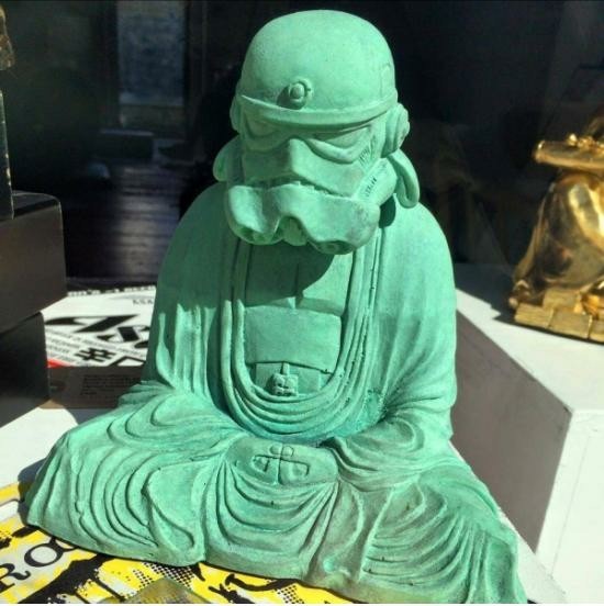 Stormtrooper Lama - Buddhism, Buddha, Star Wars, Stormtrooper