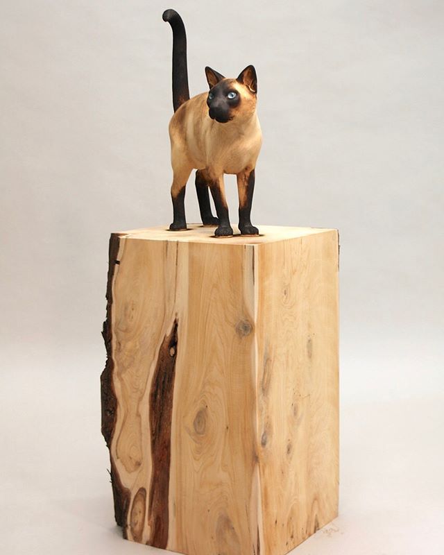 From wood... - cat, Wood carving, The photo, Burning, Longpost