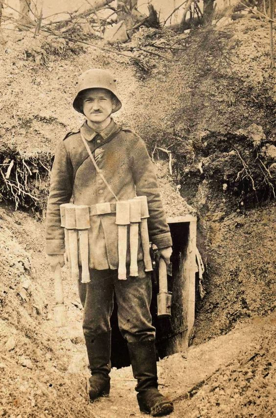 In the trenches of World War I - Historical photo, World War I, trench life, Longpost