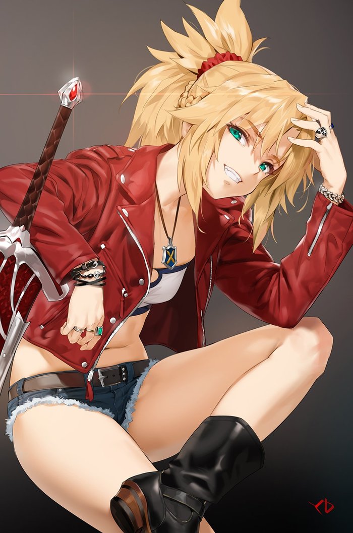 Saber of Red Anime Art, , Fate, Mordred, Yang-do, Fate Apocrypha