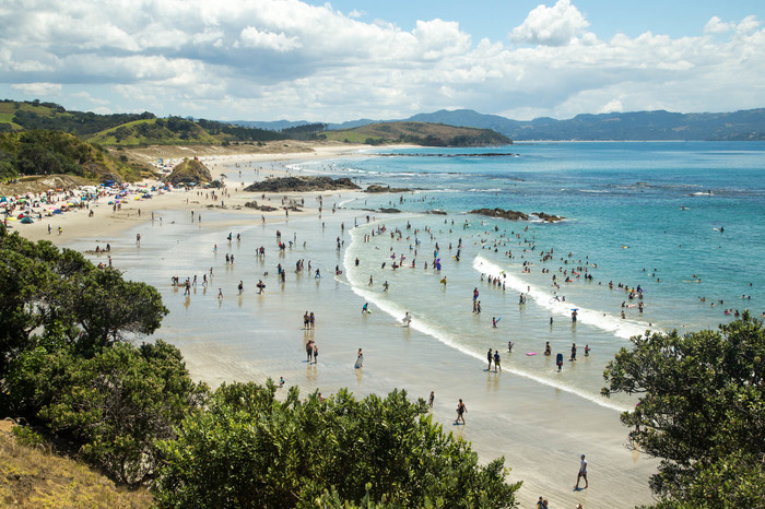 Midsummer in New Zealand - My, Beach, Summer, New Zealand, Beach season, Sea, Longpost