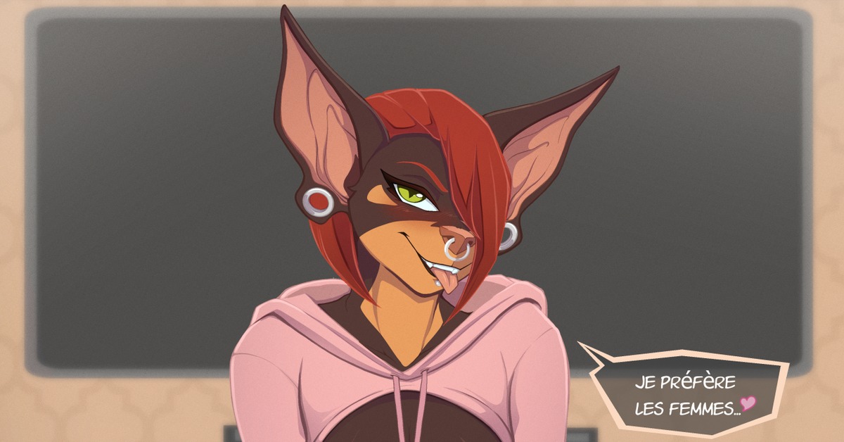 eared doberman - NSFW, Furry, Anthro, Art, Scappo, Furotica