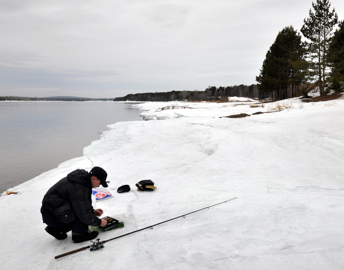 My story in digital photography - miscellanea, Fishing, Snow, Winter, , The photo, My, Longpost