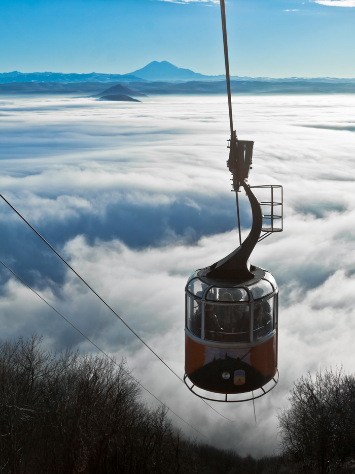 Air Express - My, Pyatigorsk, Mashuk, Cable car, Elbrus, Clouds