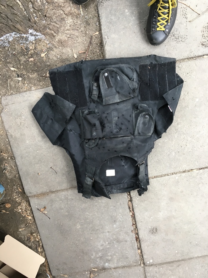 Found a bulletproof vest - Find, , Weapon, , Longpost, Found things, Danger