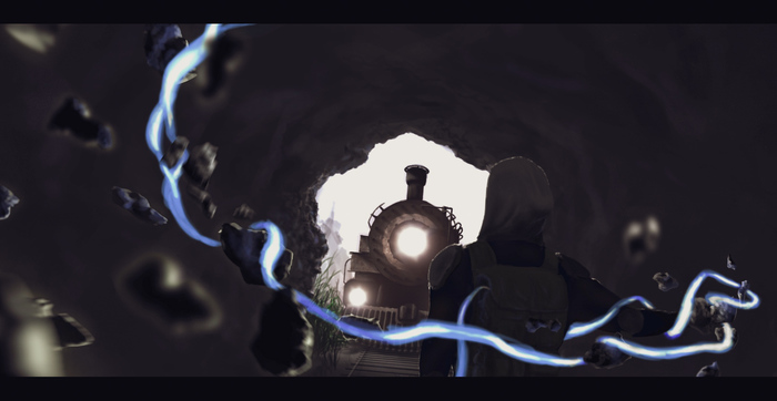 Hello, I drew a small concept on the universe like Metro or Stalker or all together) - My, Concept Art, , Fan art, Game art