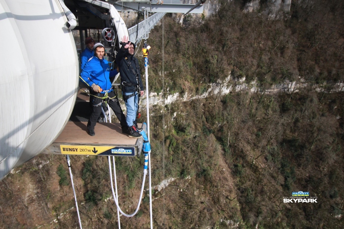 Jump from 207 meters, bungy. - My, Skypark, Bungy207, Skypark, Sochi, Bungee Jumping, Video, Longpost