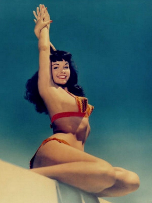 Pin-up queen Bettie Page - NSFW, Betty Page, beauty, Retro, Longpost