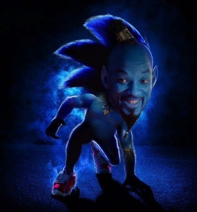 Remove my eyes: how the network took Will Smith in the form of a blue Genie. - Will Smith, Aladdin, Movies, news, Photoshop master, The photo, Images, Longpost, Genie