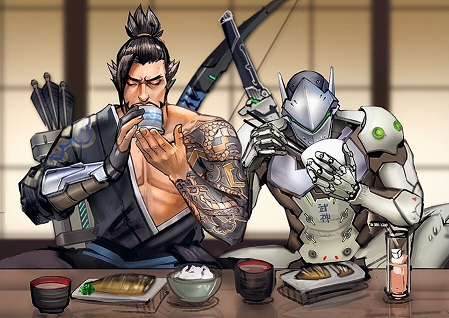 History of the Shimada brothers - Genji, Hanzo, Overwatch, Lore, Story, Games, Longpost, Text, GIF, Lore of the universe