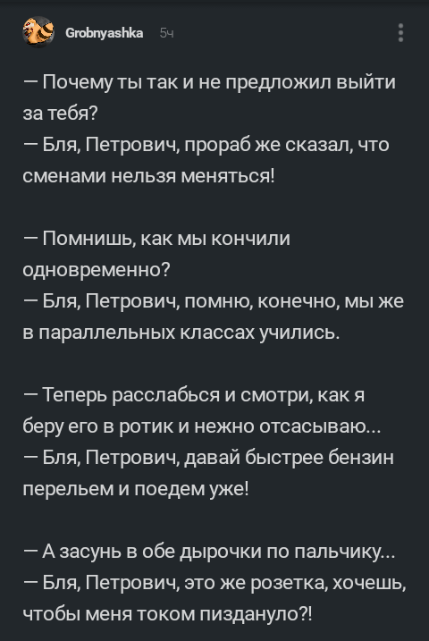 Магистраль Петровича - Комментарии на Пикабу, Мат, Работа, Петрович, Длиннопост, Комментарии, Скриншот