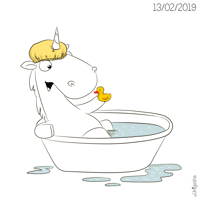 Bath day - My, Unicorn, Story, Bloggers