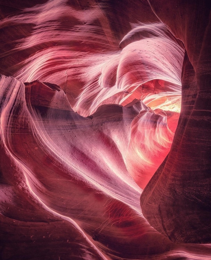 Natural heart for lovers. Antelope Canyon, Arizona. - Caves, Miracle, Nature, Heart, Canyon, Arizona