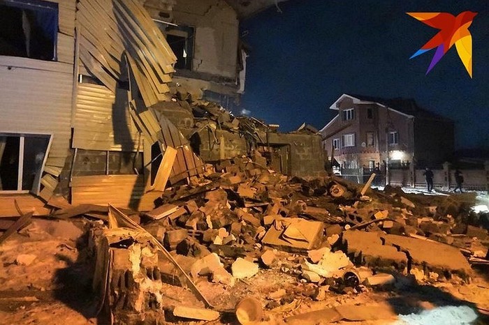 Gas explosion in Krasnoyarsk in a residential building. - Krasnoyarsk, Explosion, Gas, Negative, Video