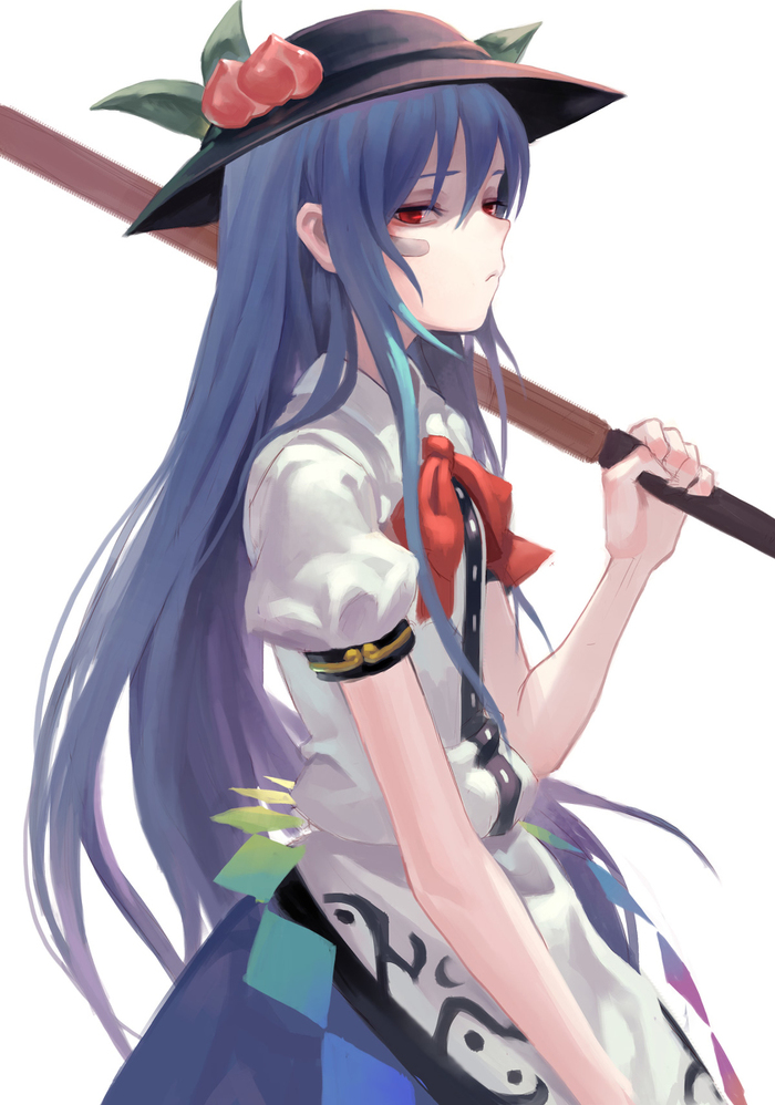 Hinanawi Tenshi Anime Art, , Hinanawi Tenshi, Touhou, FKEY