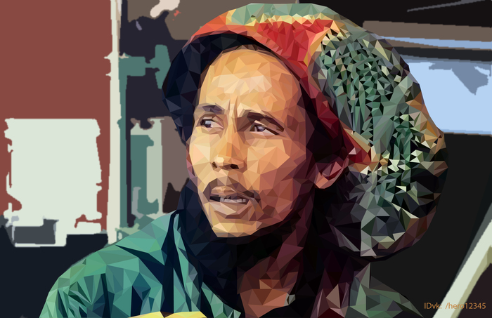 Bob Marley art - My, , Reggae, Art