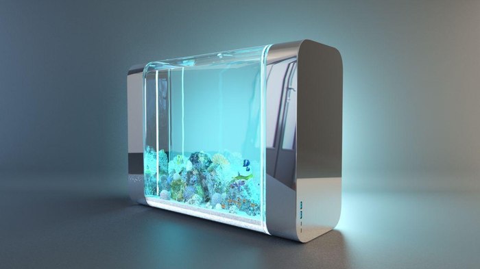 Bluenero: the first smart aquarium - Kickstarter, Гаджеты, Technologies, Aquarium, Smart House, Cool, GIF, Longpost